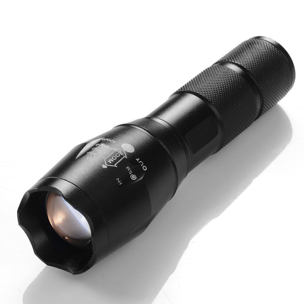 10000LM X-XM-L T6 LED Zoomable Flashlight Torch Lamp Light 18650//AAA 5-Mode ZH