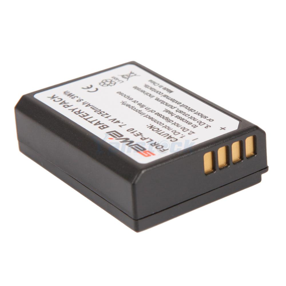 LPE10 1250mAh Battery for Canon EOS Rebel T3 Rebel T5 Rebel 1100D Kiss