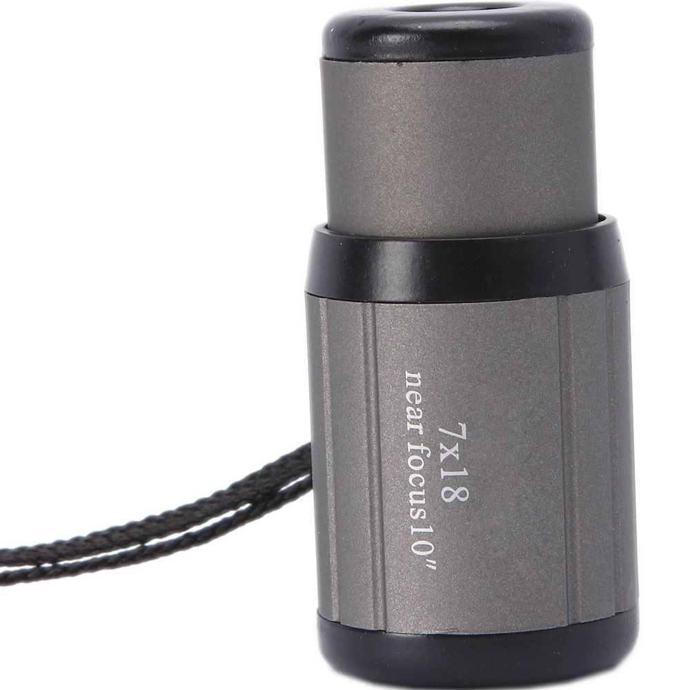 7 x 18mm Zoom Mini Pocket Compact Scalable Monocular Telescope Hiking