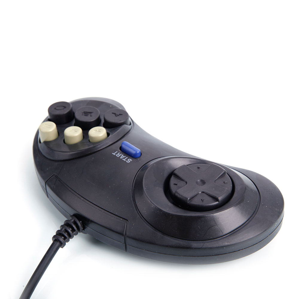 New 6 Button Game Controller Pad For SEGA Genesis Black 717881340728 EBay